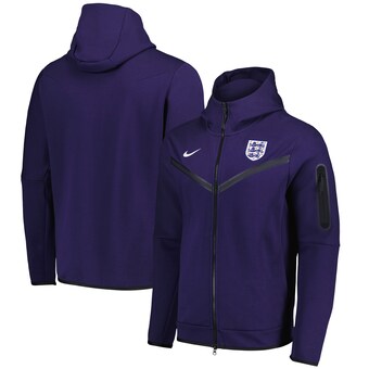 England Nike Tech Fleece Full Zip Hoodie - Purple