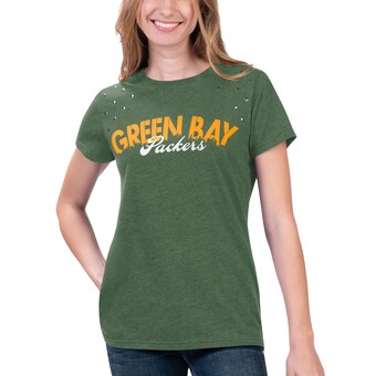 Women's Green Bay Packers G-III 4Her by Carl Banks Heathered Green Main Game T-Shirt