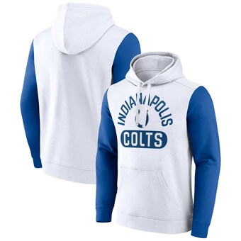 Men's Indianapolis Colts Fanatics White Extra Point Pullover Hoodie