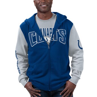 Men's Indianapolis Colts G-III Sports by Carl Banks Royal/Gray T-Shirt & Full-Zip Hoodie Combo Set