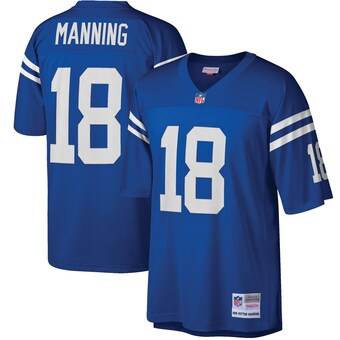 Men's Indianapolis Colts Peyton Manning Mitchell & Ness Royal Big & Tall 1998 Retired Player Replica Jersey