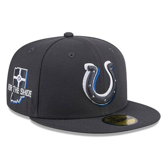 Men's Indianapolis Colts  New Era Graphite Official 2024 NFL Draft On Stage 59FIFTY Fitted Hat