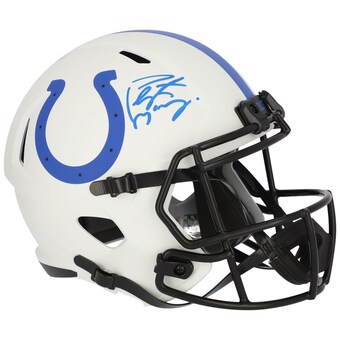 Autographed Indianapolis Colts Peyton Manning Fanatics Authentic Riddell Lunar Eclipse Alternate Speed Replica Helmet