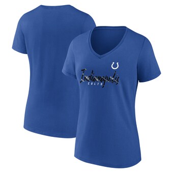 Women's Indianapolis Colts Fanatics Royal Shine Time V-Neck T-Shirt