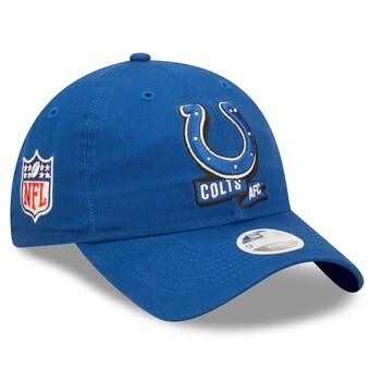 Women's Indianapolis Colts New Era Royal 2022 Sideline Adjustable 9TWENTY Hat