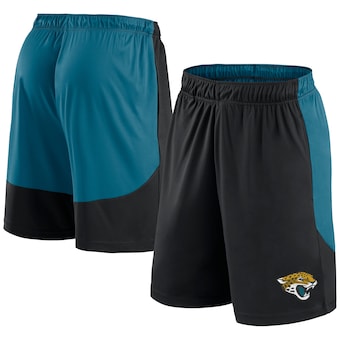 Men's Jacksonville Jaguars Fanatics Black/Teal Go Hard Shorts