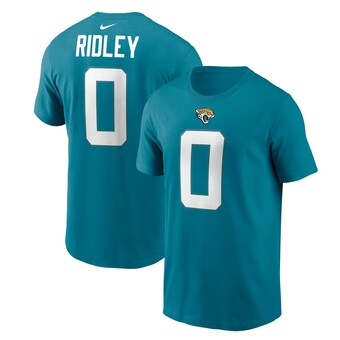 Men's Jacksonville Jaguars Calvin Ridley Nike Teal Player Name & Number T-Shirt