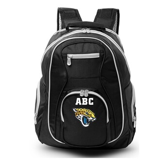 Jacksonville Jaguars MOJO Black Personalized Premium Color Trim Backpack