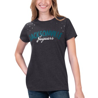 Women's Jacksonville Jaguars G-III 4Her by Carl Banks Heathered Black Main Game T-Shirt