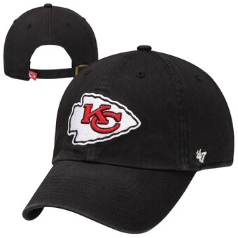 '47 Brand Kansas City Chiefs New Clean Up Adjustable Hat - Black