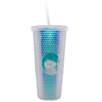 Kansas City Chiefs 24oz. Iridescent Studded Travel Tumbler with Straw