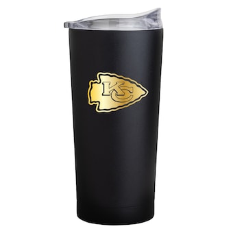 Kansas City Chiefs Black Foil 20oz. Powder Coat Tumbler