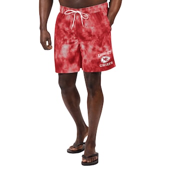 Men's Kansas City Chiefs G-III Sports by Carl Banks  Red Change Up Volley Swim Trunks
