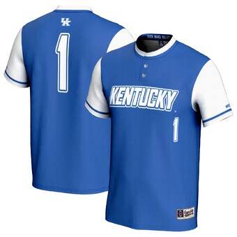 Unisex GameDay Greats #1 Royal/White Kentucky Wildcats Lightweight Softball Fashion Jersey