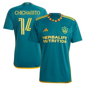 Men's LA Galaxy Chicharito adidas Green 2023 LA Kit Replica Player Jersey