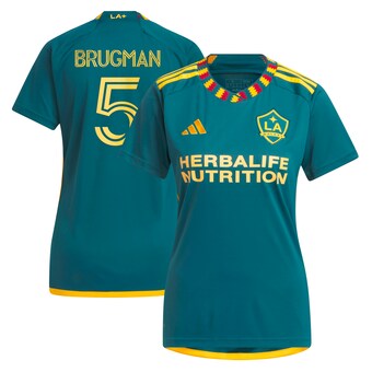 Women's LA Galaxy Gastón Brugman adidas Green 2023 LA Kit Replica Player Jersey