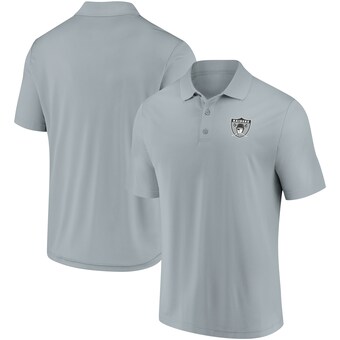 Men's Las Vegas Raiders Fanatics Silver Component Polo