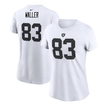 Women's Las Vegas Raiders Darren Waller Nike White Player Name & Number T-Shirt