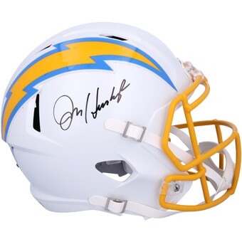 Jim Harbaugh Los Angeles Chargers Autographed Fanatics Authentic Speed Replica Helmet