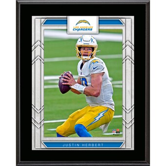 Los Angeles Chargers Justin Herbert Fanatics Authentic 10.5" x 13" Player Sublimated Plaque