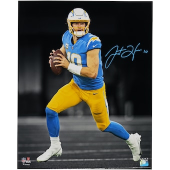 Justin Herbert Los Angeles Chargers Autographed Fanatics Authentic 16" x 20" Spotlight Photograph