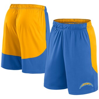 Men's Los Angeles Chargers Fanatics Powder Blue/Gold Go Hard Shorts