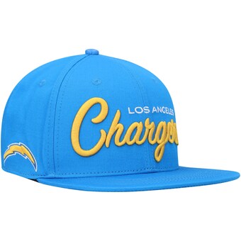 Men's Los Angeles Chargers Pro Standard Powder Blue Script Wordmark Snapback Hat