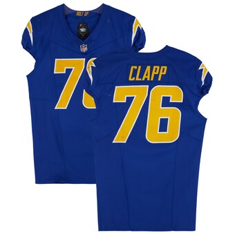 Will Clapp Los Angeles Chargers Fanatics Authentic Game-Used #76 Blue Jersey vs. Denver Broncos on December 10, 2023