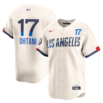 Camiseta Nike Shohei Ohtani color crema para hombre Los Angeles Dodgers 2024 City Connect Limited Player