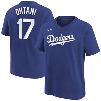 Nike Shohei Ohtani Los Angeles Dodgers Youth Royal Name & Number T-Shirt