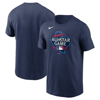 Nike Marineblaues 2024 MLB All-Star Game Logo-T-Shirt für Herren