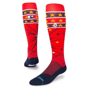 Stance Red MLB 2022 4. Juli Over-the-Calf-Socken für Herren