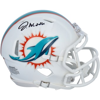 Autographed Miami Dolphins Jaylen Waddle Fanatics Authentic Riddell Speed Mini Helmet