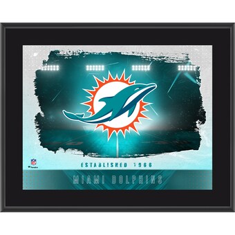 Miami Dolphins Fanatics Authentic 10.5" x 13" Horizontal Team Logo Sublimated Plaque