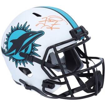 Autographed Miami Dolphins Tua Tagovailoa Fanatics Authentic Riddell Lunar Speed Replica Helmet