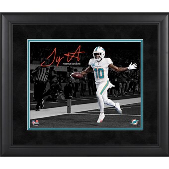 Tyreek Hill Miami Dolphins Facsimile Signature Fanatics Authentic Framed 11" x 14" Spotlight Photograph