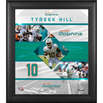 Miami Dolphins Tyreek Hill Fanatics Authentic Framed 15" x 17" Stitched Stars Collage