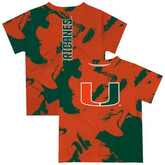 Infant Vive La Fete Orange/Green Miami Hurricanes Marble Print T-Shirt