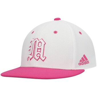 Men's adidas White Miami Hurricanes On-Field Baseball Fitted Hat