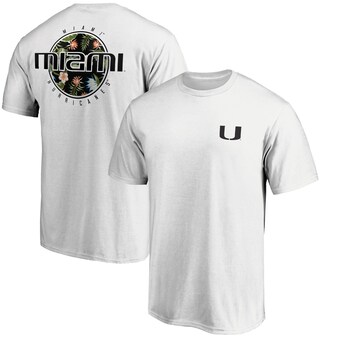 Men's  White Miami Hurricanes Botanic Glory T-Shirt