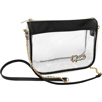 Miami Hurricanes Hype Stadium Crossbody Clear Bag