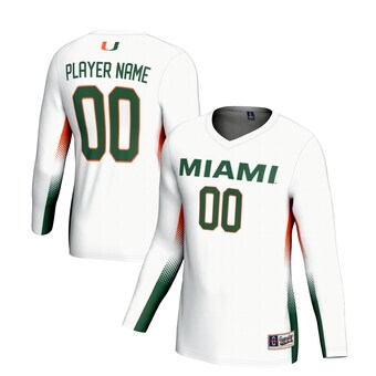 Unisex GameDay Greats  White Miami Hurricanes NIL Lightweight Volleyball Jersey