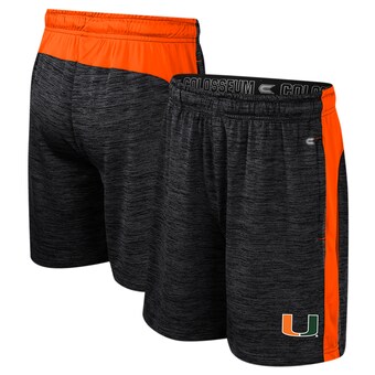 Youth Colosseum Black Miami Hurricanes Mayfield Shorts