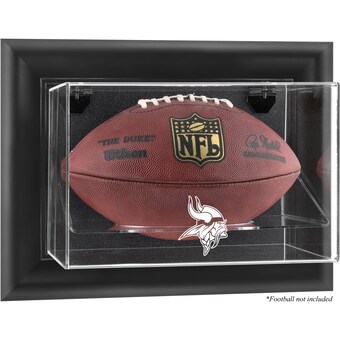 Minnesota Vikings Fanatics Authentic (2013-Present) Black Framed Wall-Mountable Football Case