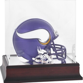 Minnesota Vikings Fanatics Authentic (2013-Present) Mahogany Mini Helmet Display Case