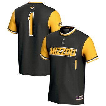 Unisex GameDay Greats #1 Black Missouri Tigers Lightweight Softball Jersey