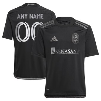 Youth Nashville SC adidas Black 2023 Man In Black Kit Replica Custom Jersey