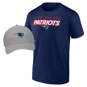 Men's New England Patriots Fanatics Take Action T-Shirt & Adjustable Hat Combo Pack