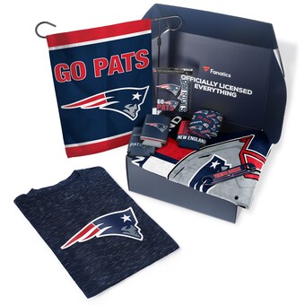 New England Patriots Fanatics Pack Tailgate Game Day Essentials T-Shirt Gift Box - $107+ Value