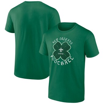 Men's New Orleans Saints Fanatics Kelly Green Celtic Clover T-Shirt